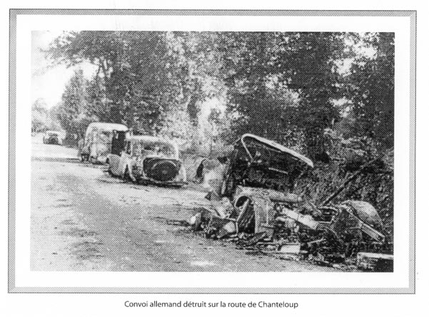 Convoi allenand dtruit  Chanteloup