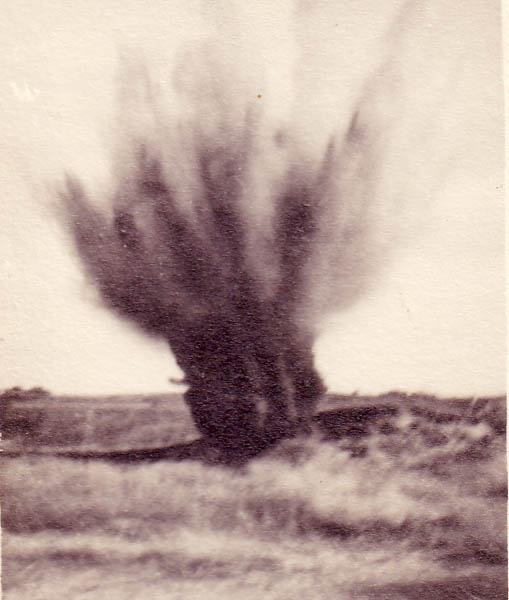Explosion d'une mine